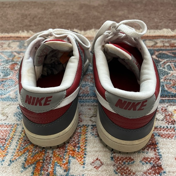 Rare Nike Women's Dunk Low Pro Grey Red Ohio State - Picture 2 of 5